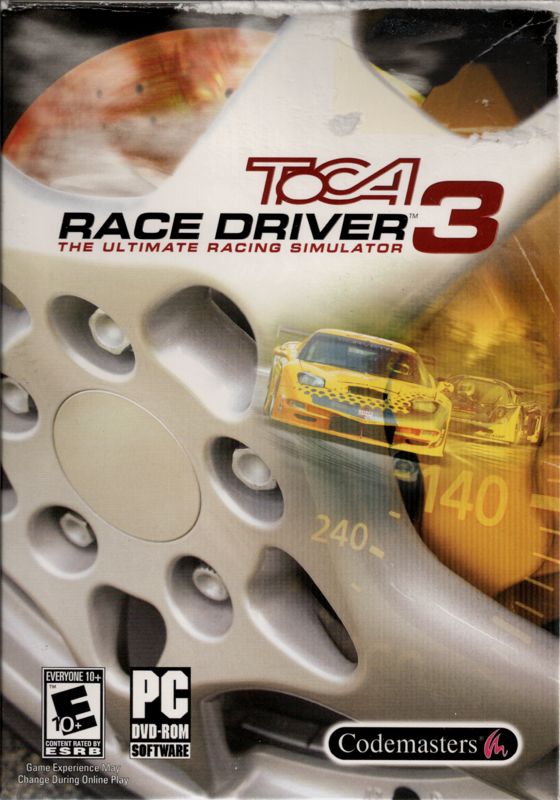 TOCA Race Driver 3 box art for Playstation 2